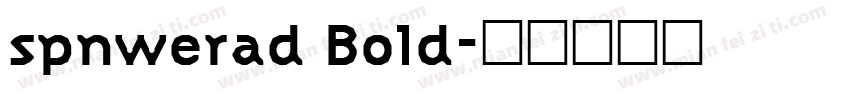 spnwerad Bold字体转换